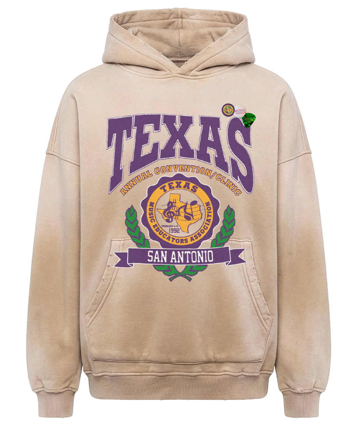 TEXAS" vintage natural skyler hoodie