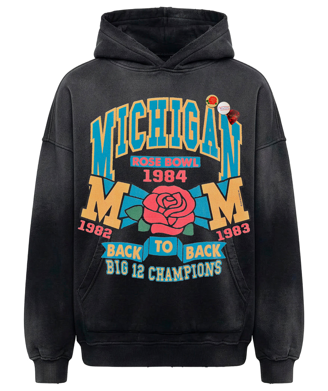 Hoodie skyler vintage night "ROSE