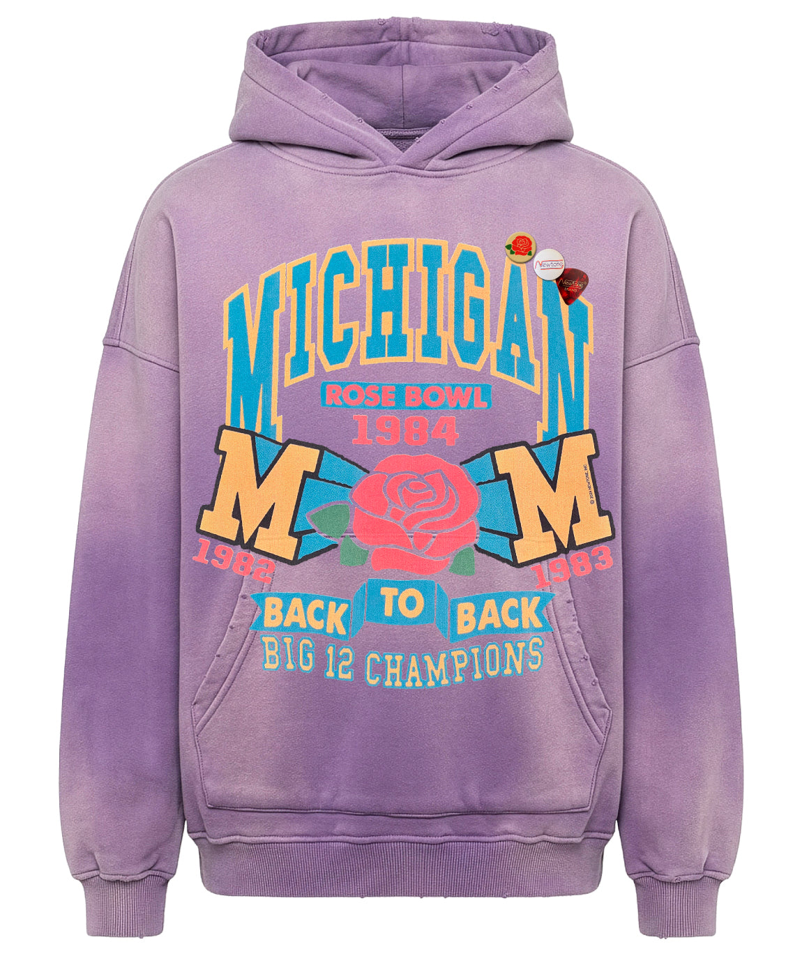 Hoodie skyler vintage purple "ROSE