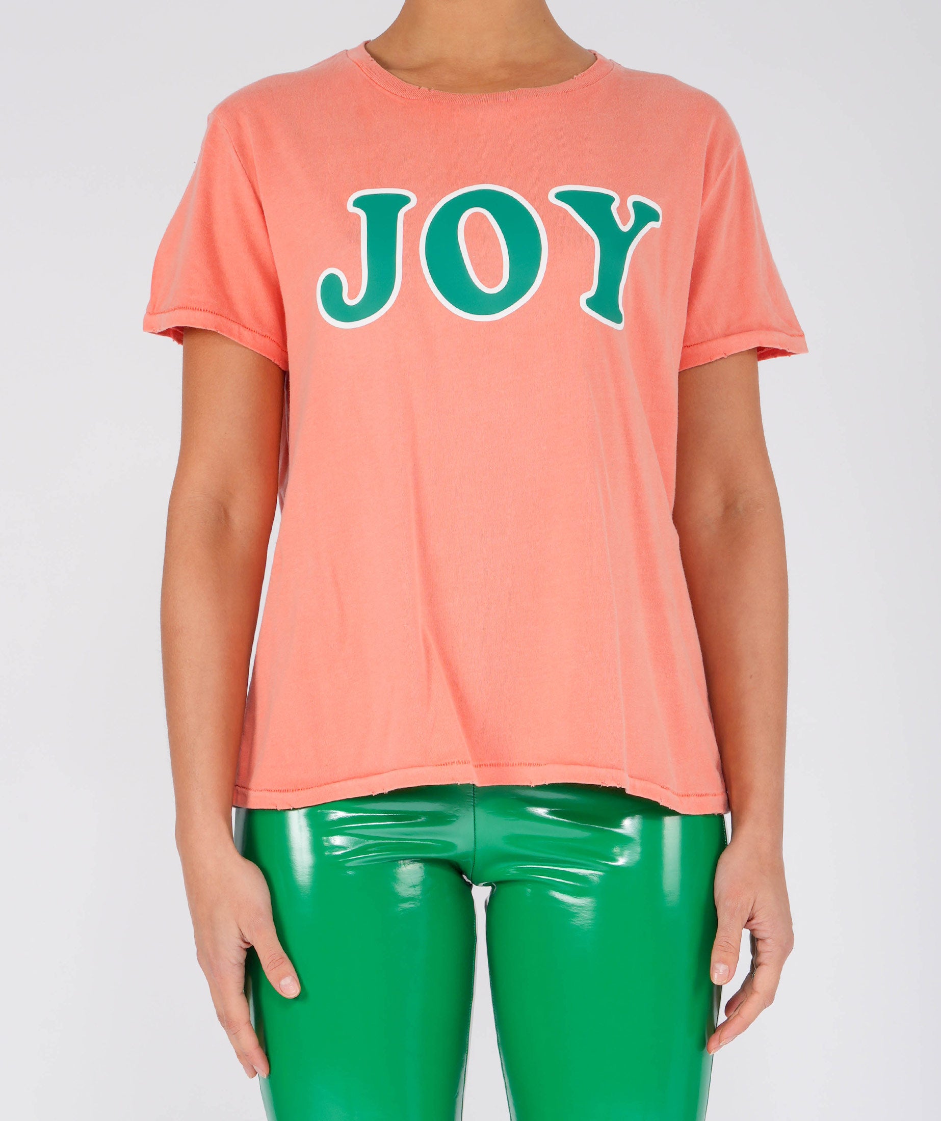 JOY" starlight coral tee shirt
