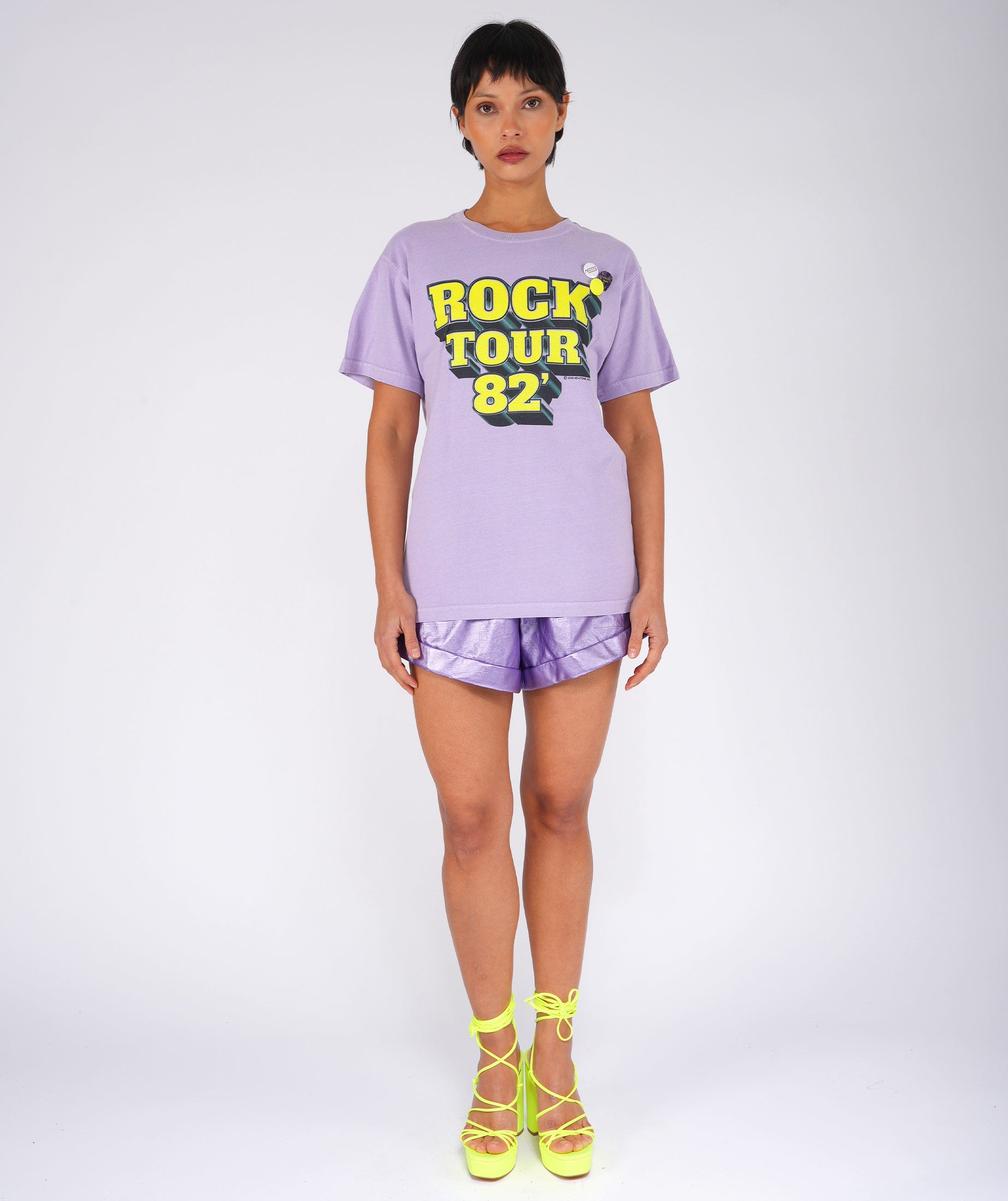 Tee shirt trucker lilac "TOUR