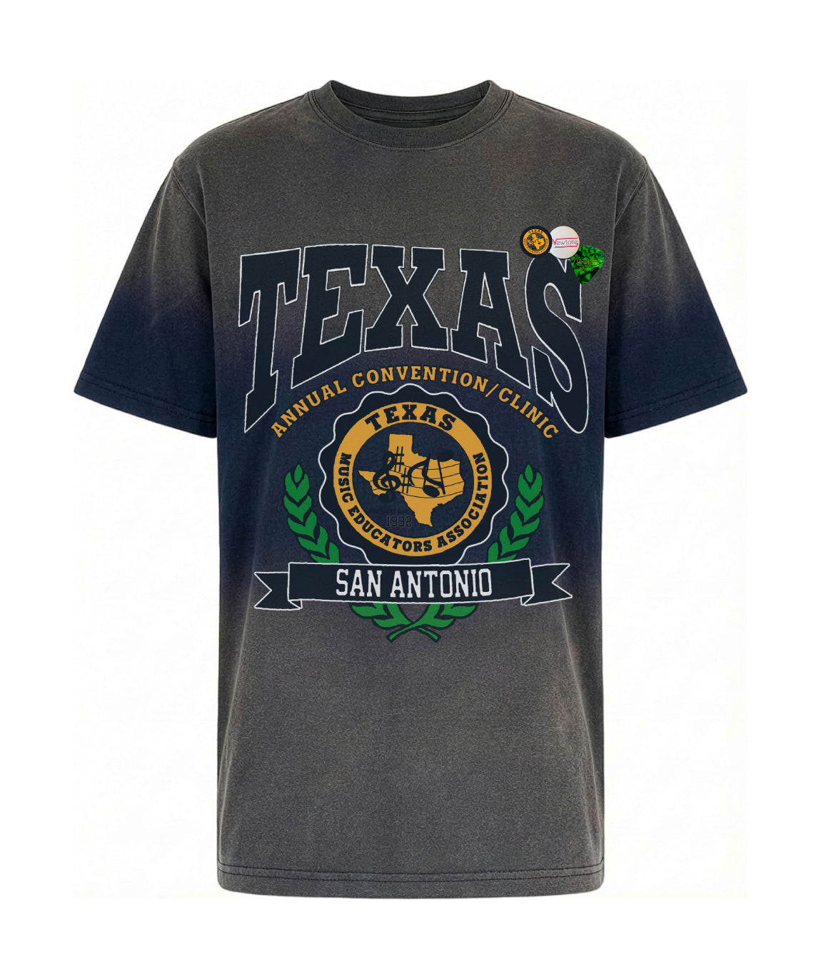 TEXAS" vintage blue trucker tee shirt