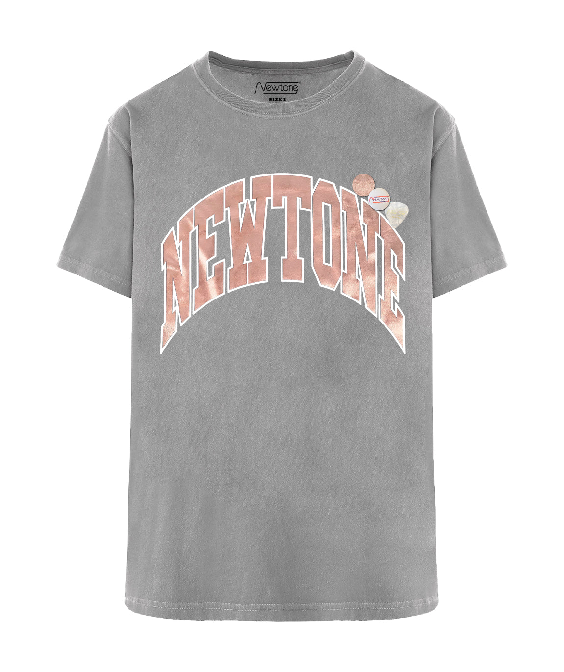 TONE SS25 grey trucker tee shirt