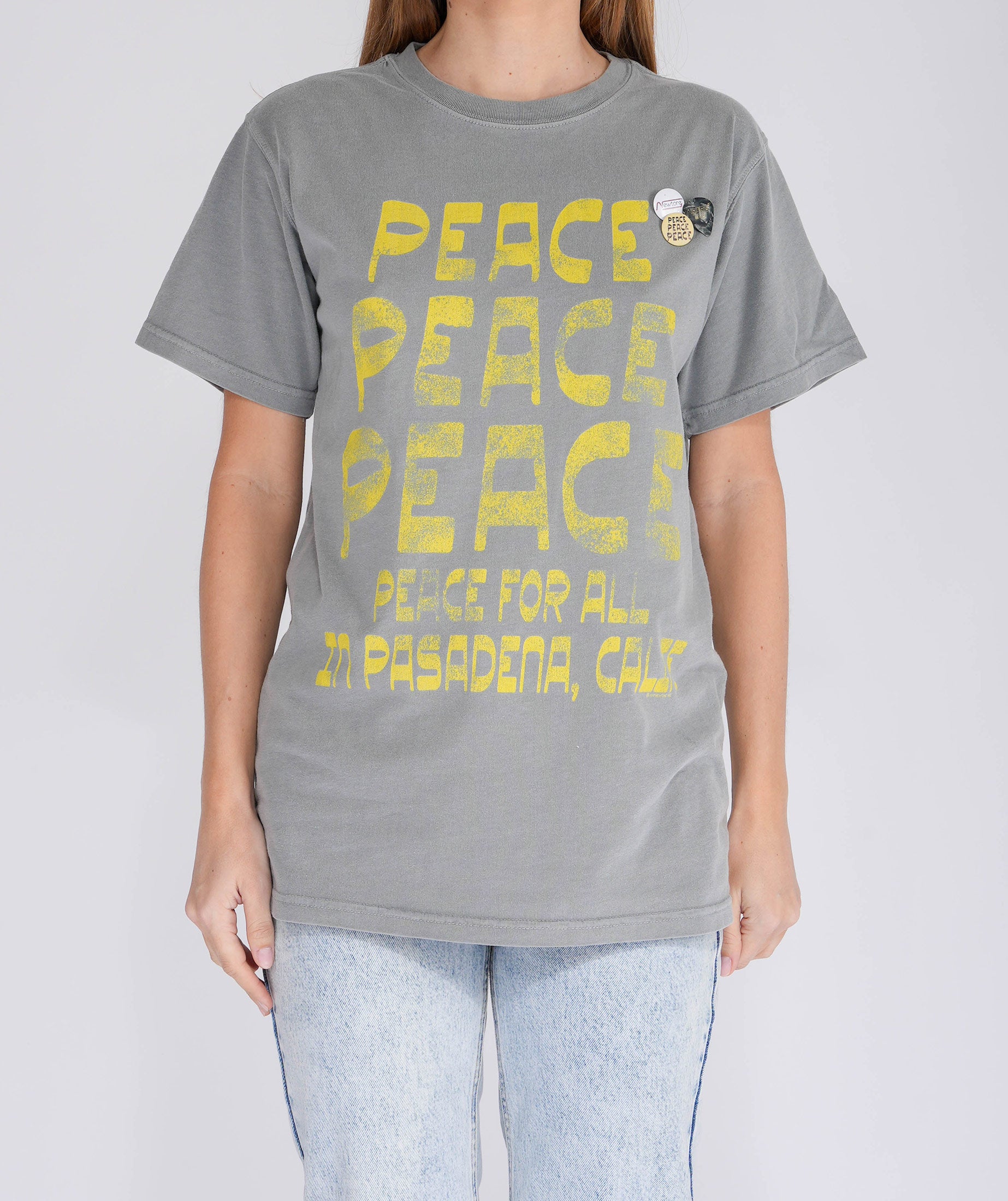 Grey trucker tee shirt "PASADENA