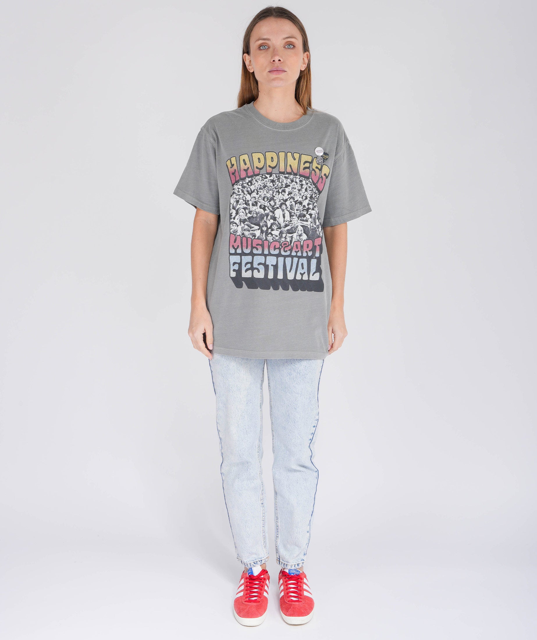 THREEDAYS" grey trucker tee shirt