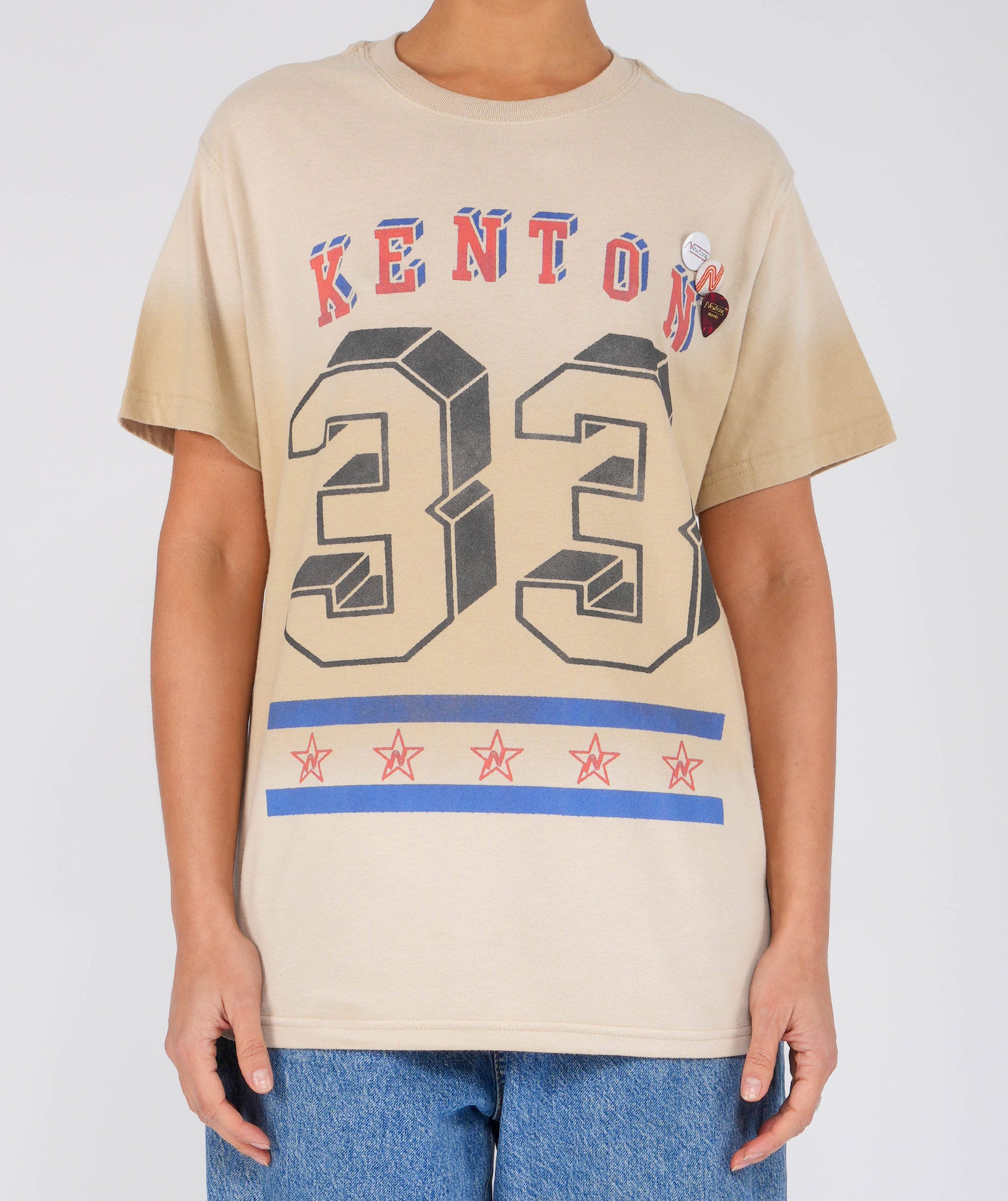 KENTON" vintage natural trucker tee shirt