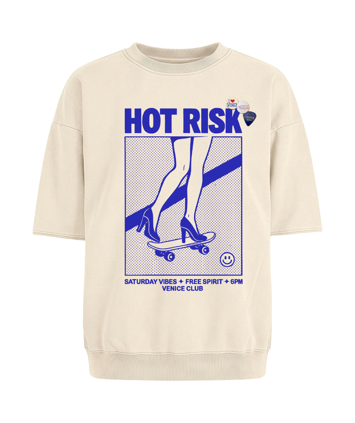 Natural Linder Sweatshirt "RISK"
