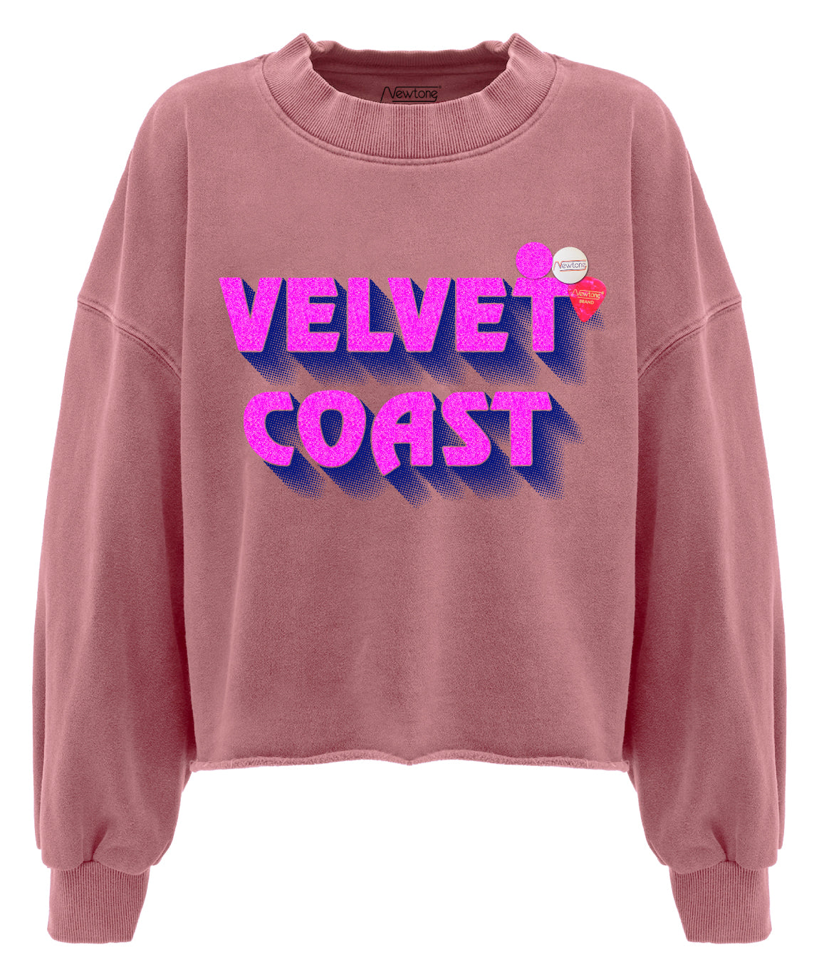 MARINA nude crop sweatshirt