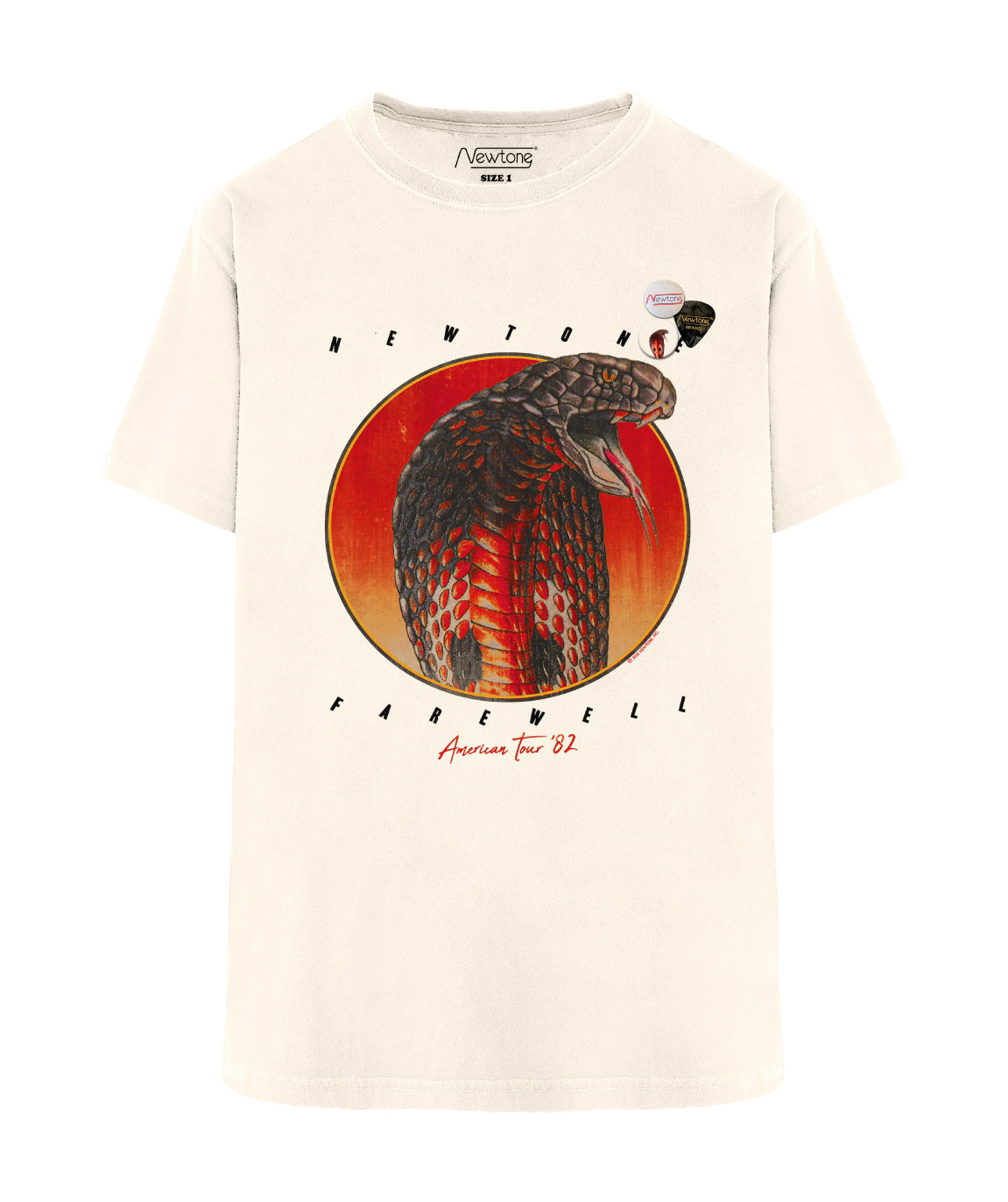 Natural trucker tee shirt "FAREWELL"