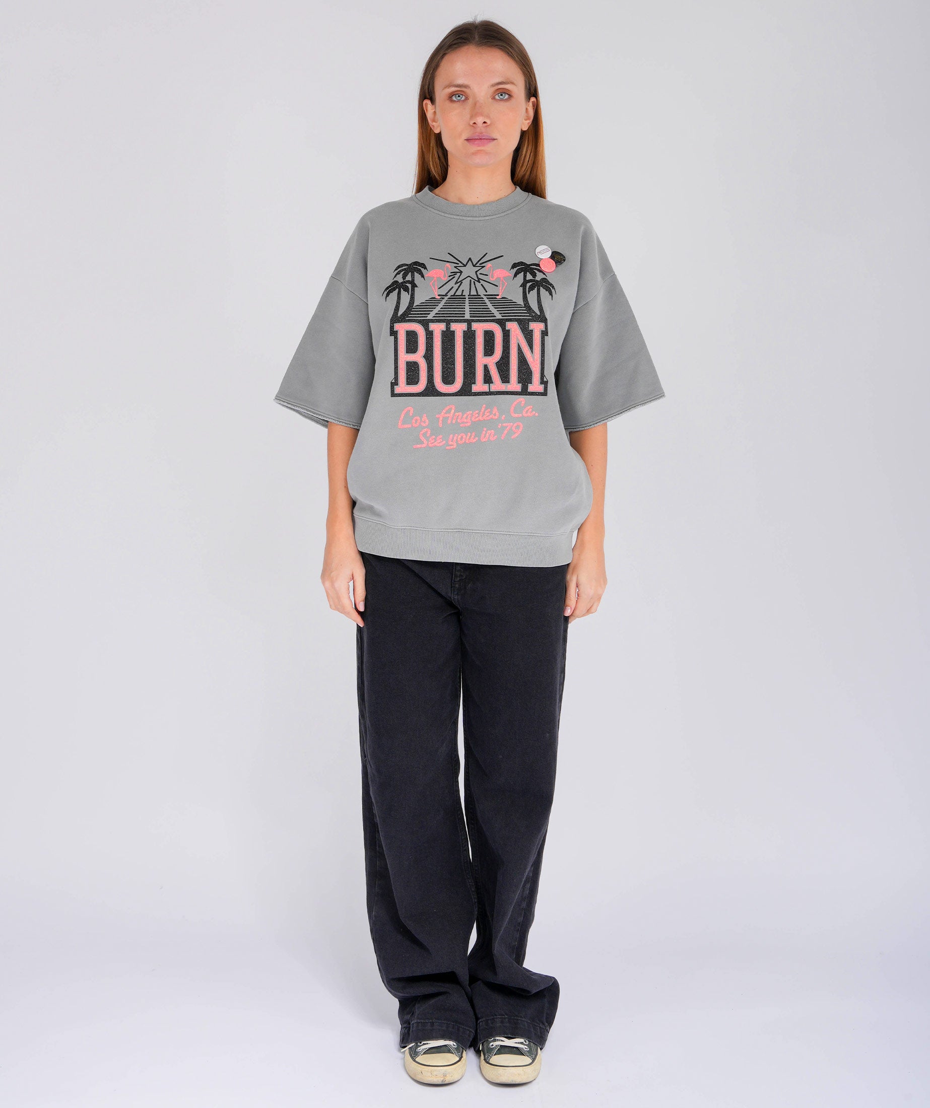 Sweatshirt linder grey "SEE YOU