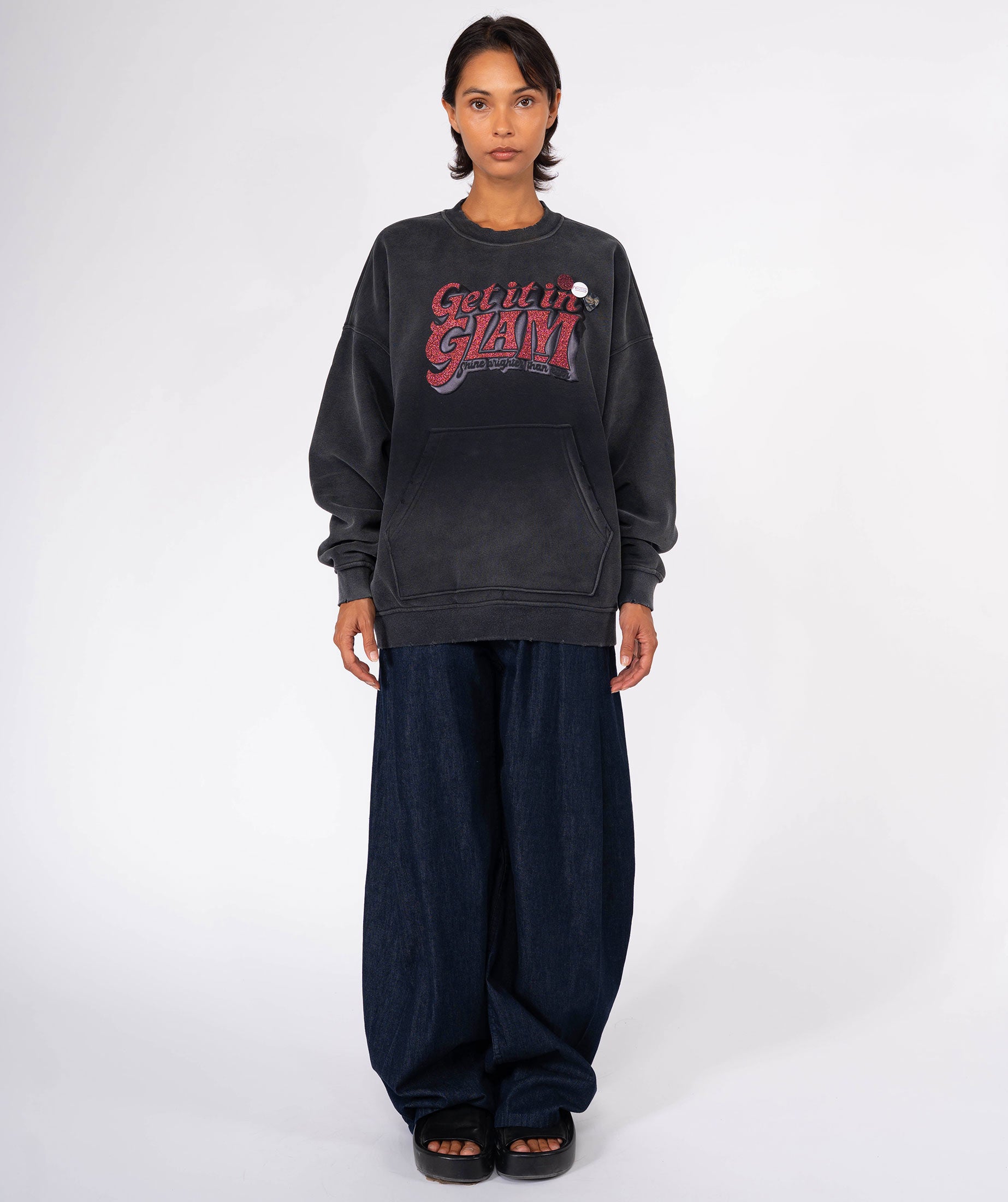 Vintage Piper Night Sweatshirt "BRIGHTER"