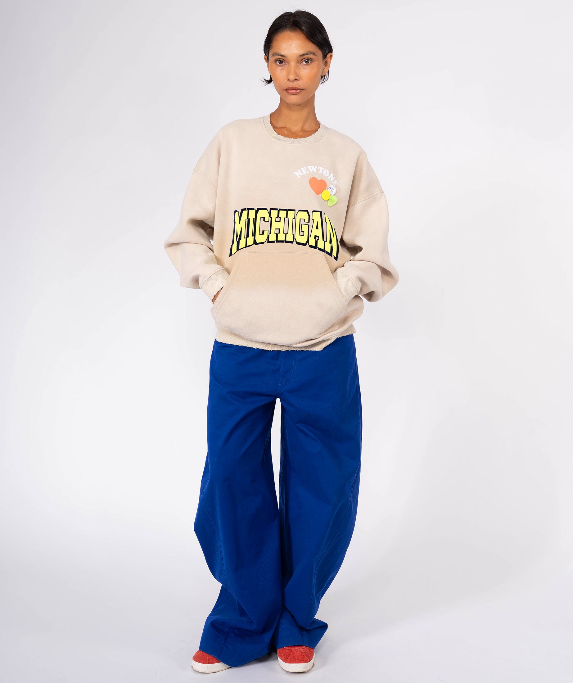 NWTLOVE" natural roller sweatshirt