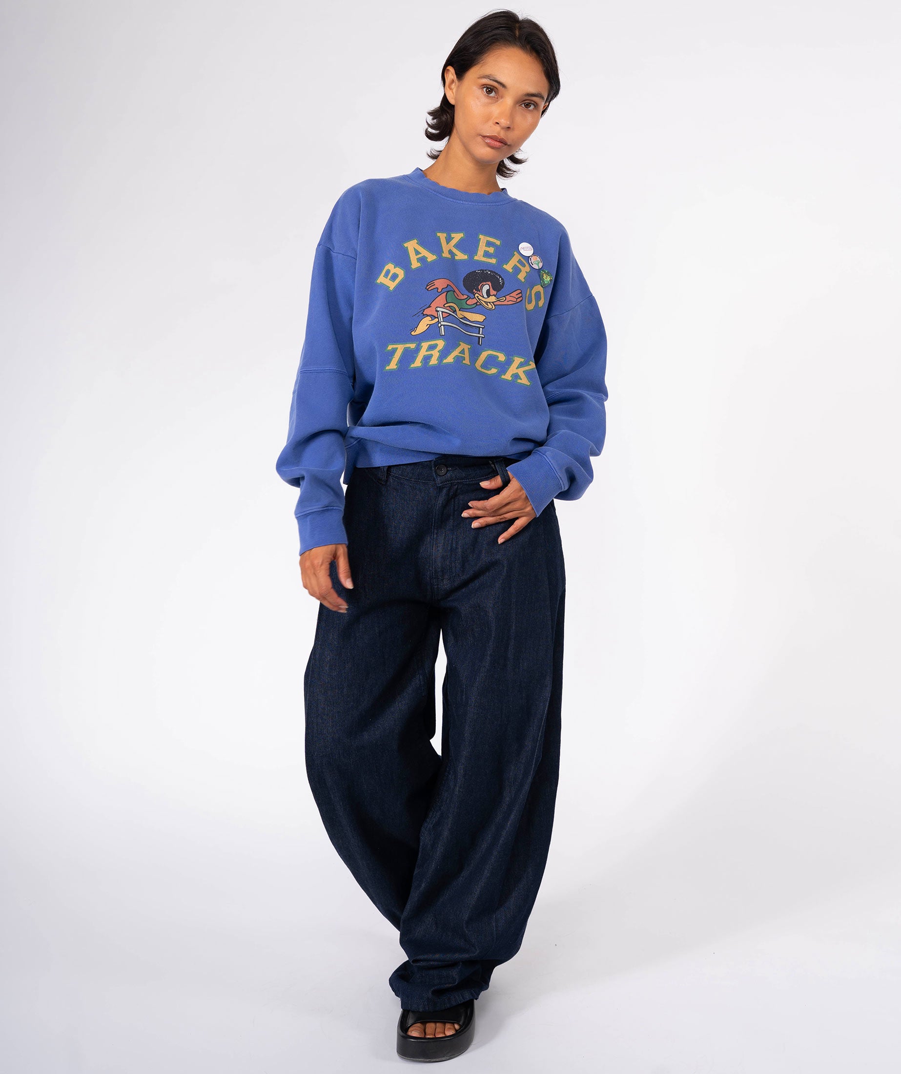 BAKERS" roller flo blue sweatshirt