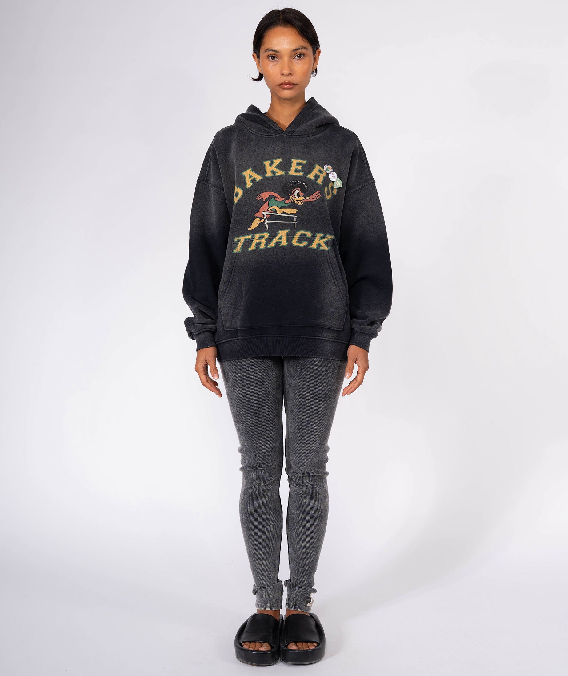 Vintage black "BAKERS" Skyler hoodie