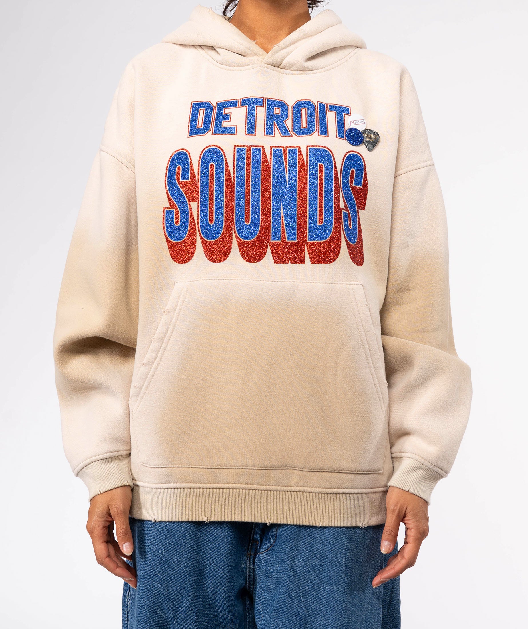 Vintage natural Skyler hoodie "SONG"