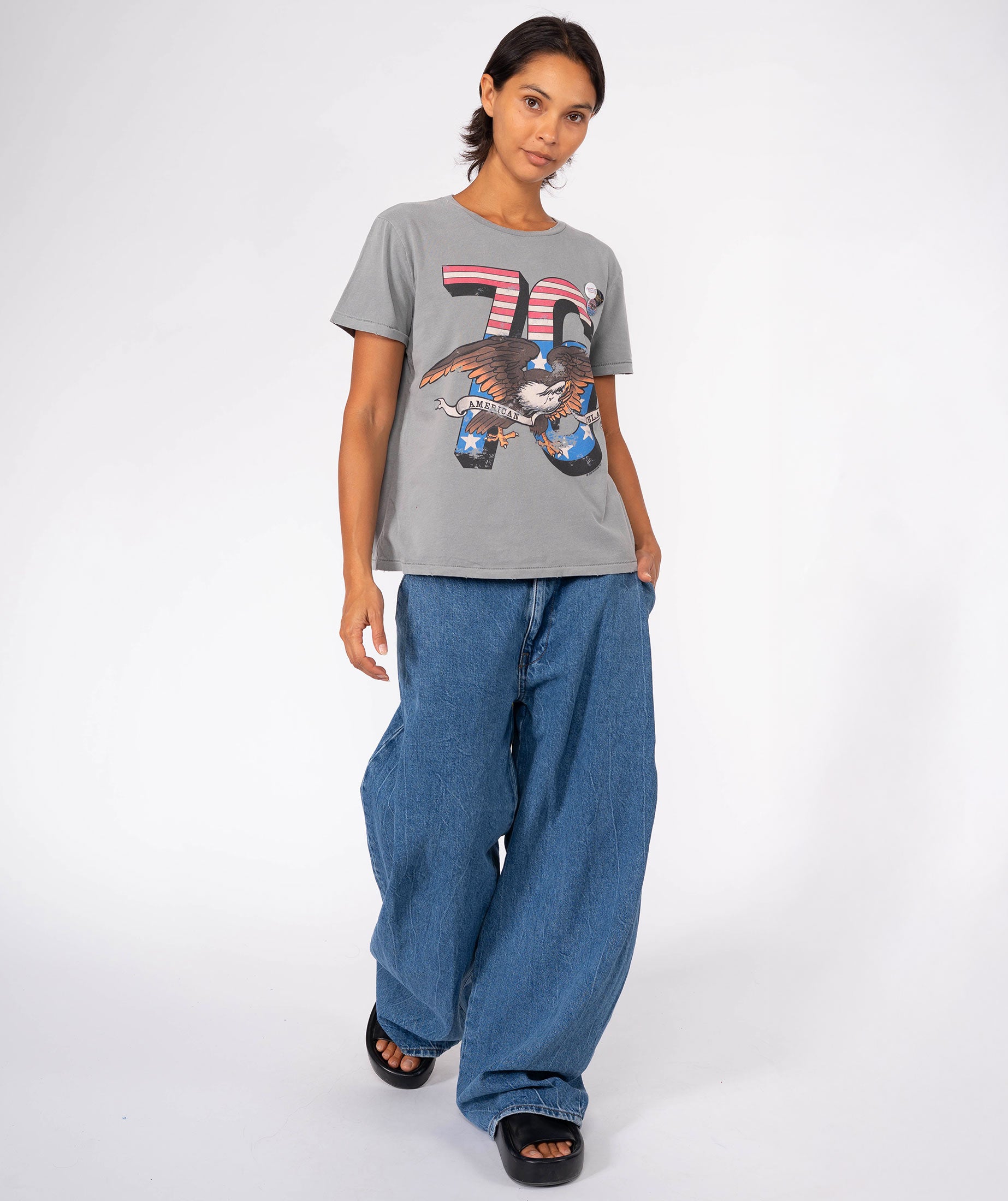 LOVELAND" starlight grey tee shirt