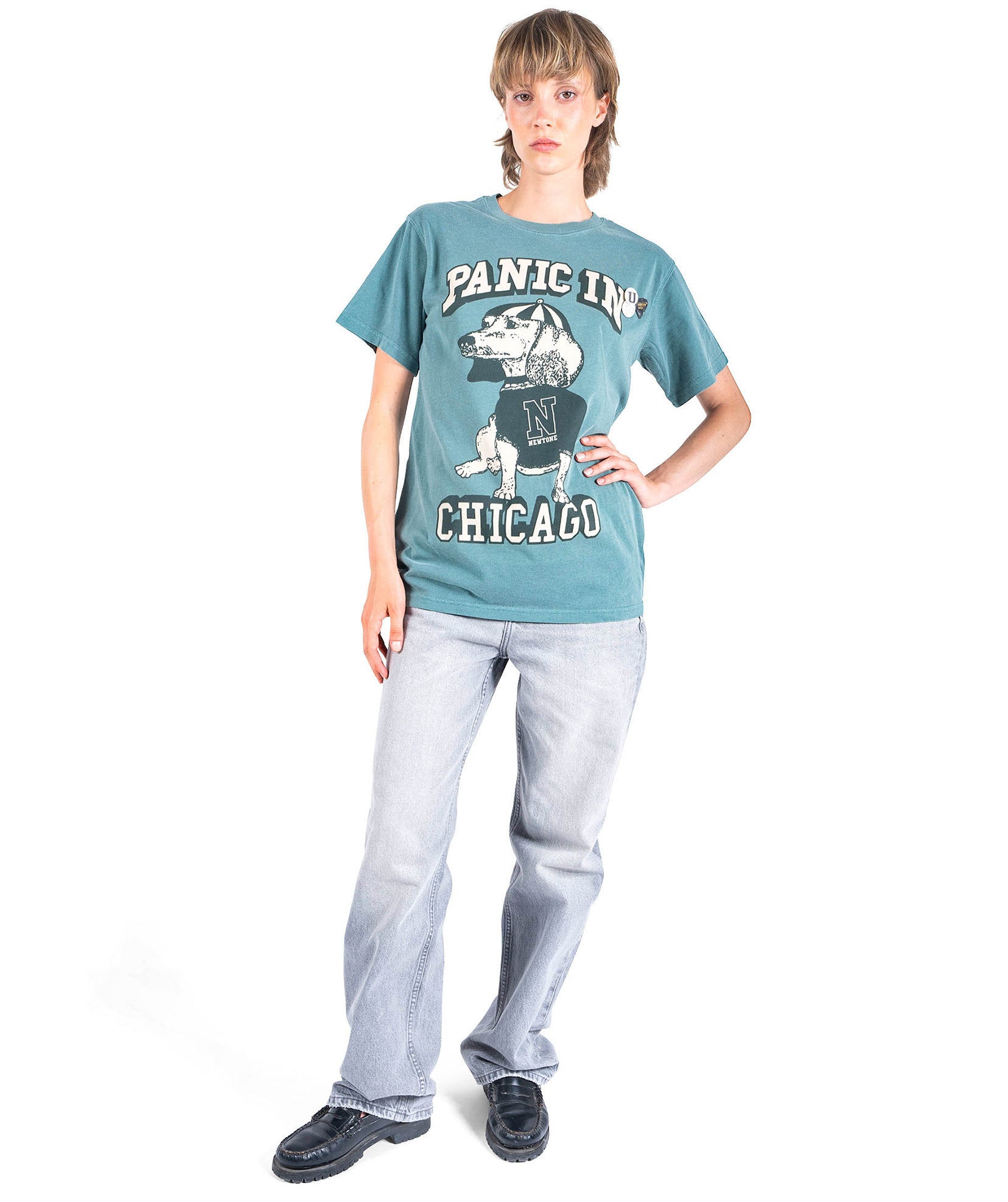 CHICAGO" forest trucker tee shirt