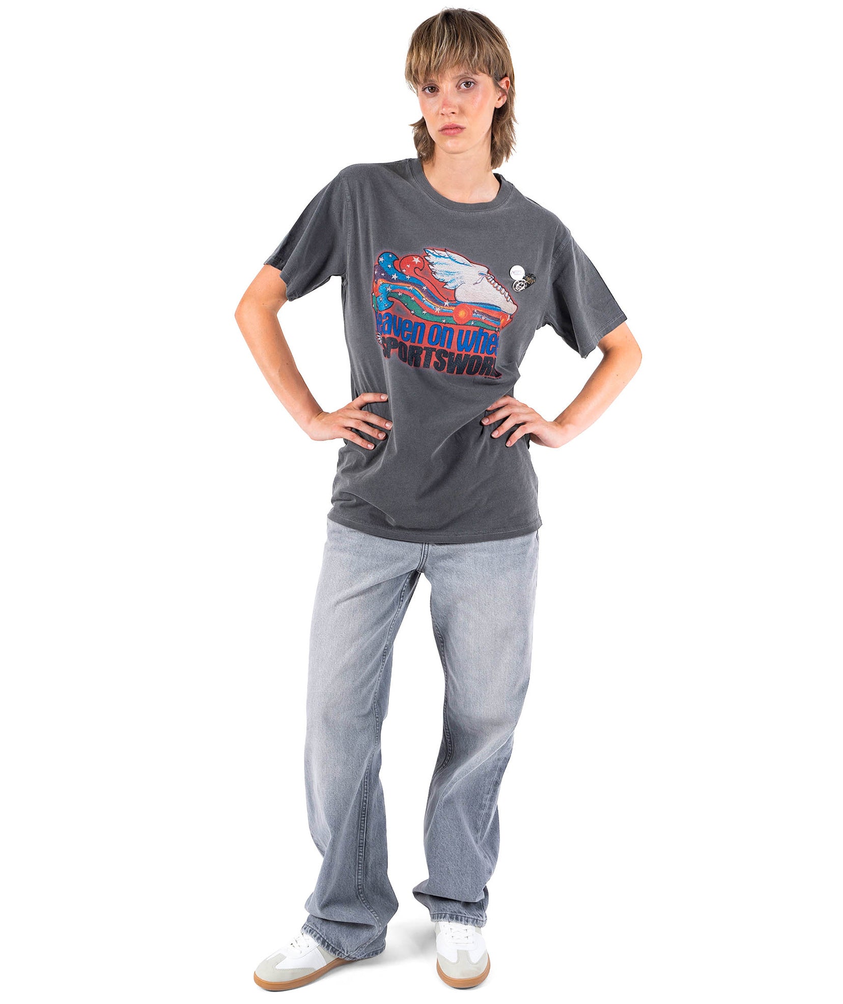 HEAVEN" pepper trucker tee shirt