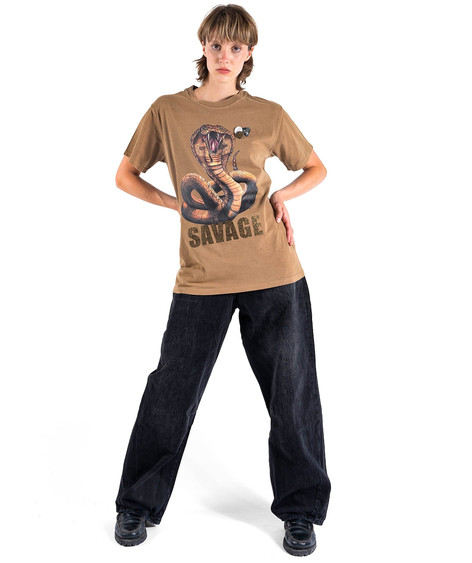 SAVAGE" havana trucker tee shirt