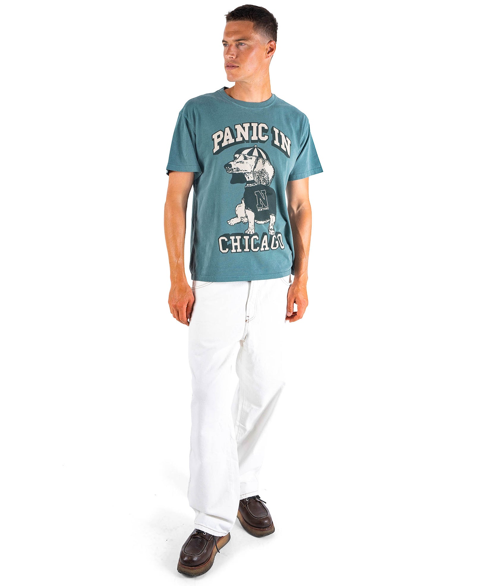 CHICAGO" forest trucker tee shirt