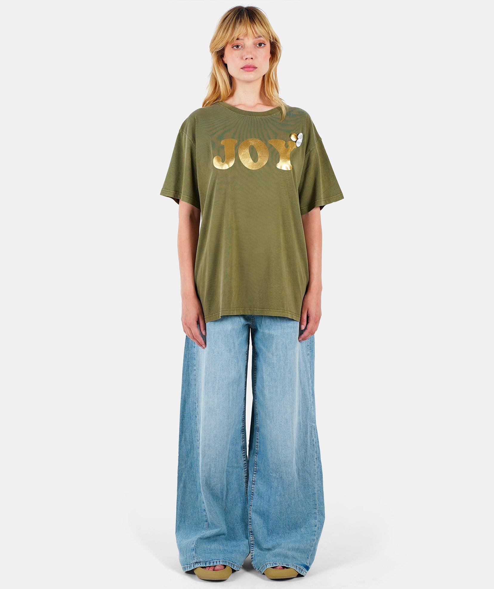 JOY SS24 khaki trucker tee shirt - Newtone