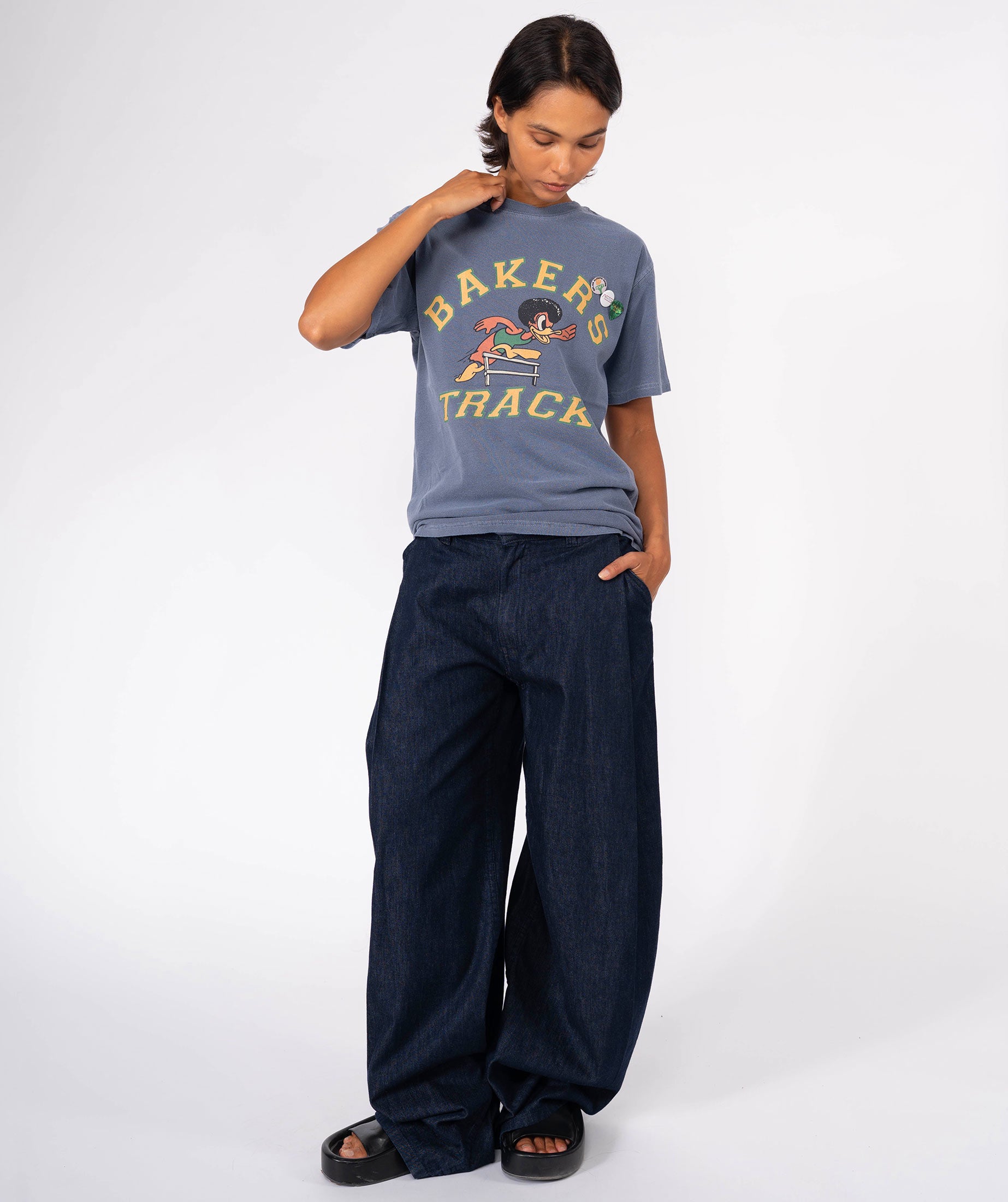 BAKERS" trucker denim tee shirt