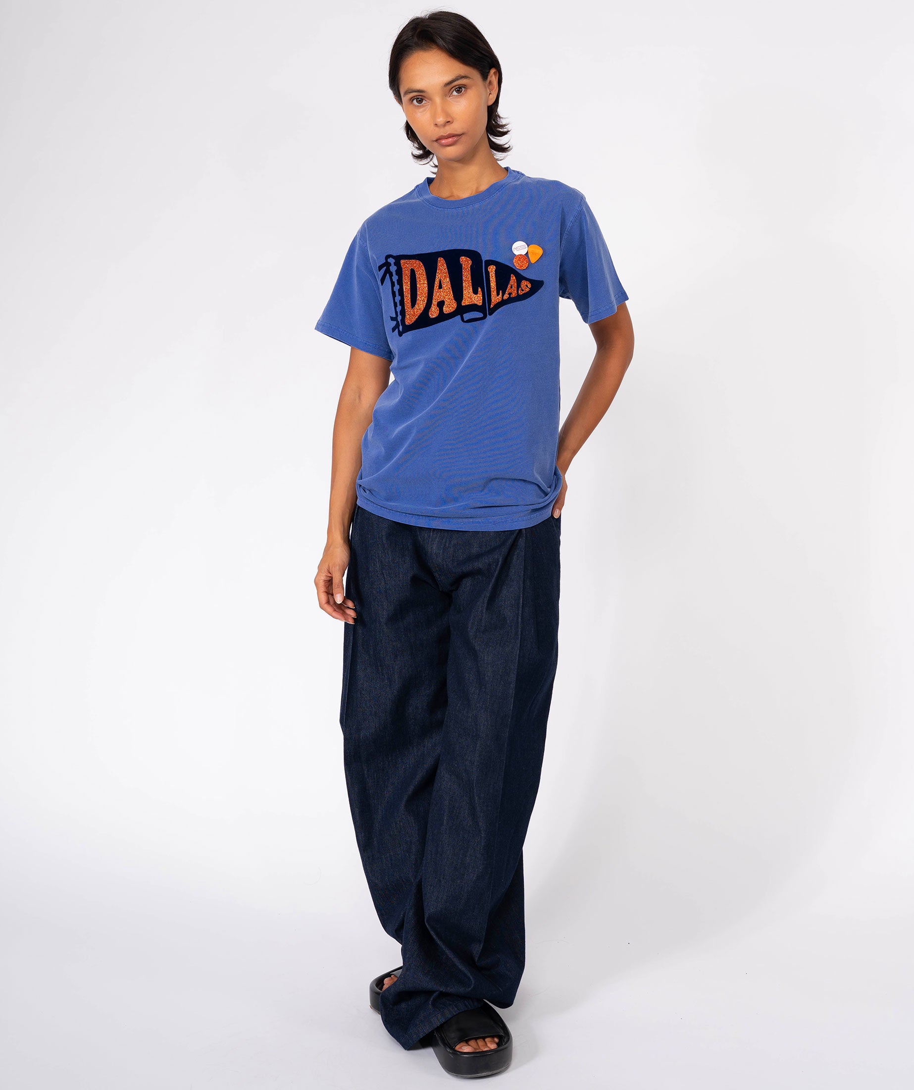 Tee shirt trucker flo blue "PRENNANT