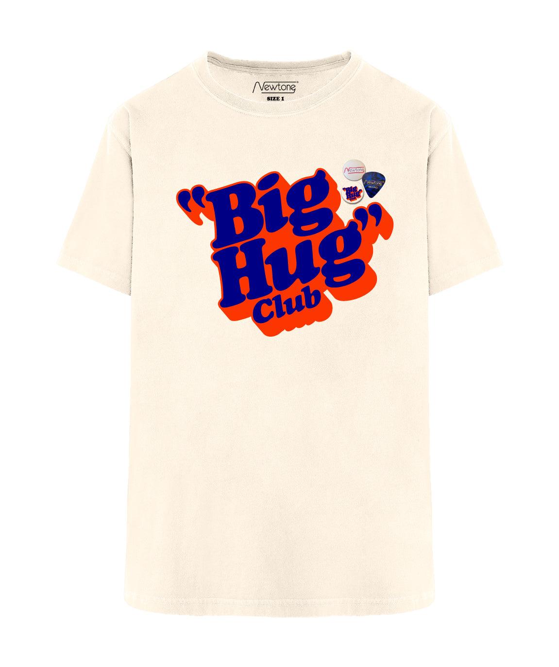 Natural trucker tee shirt "HUG" - Newtone