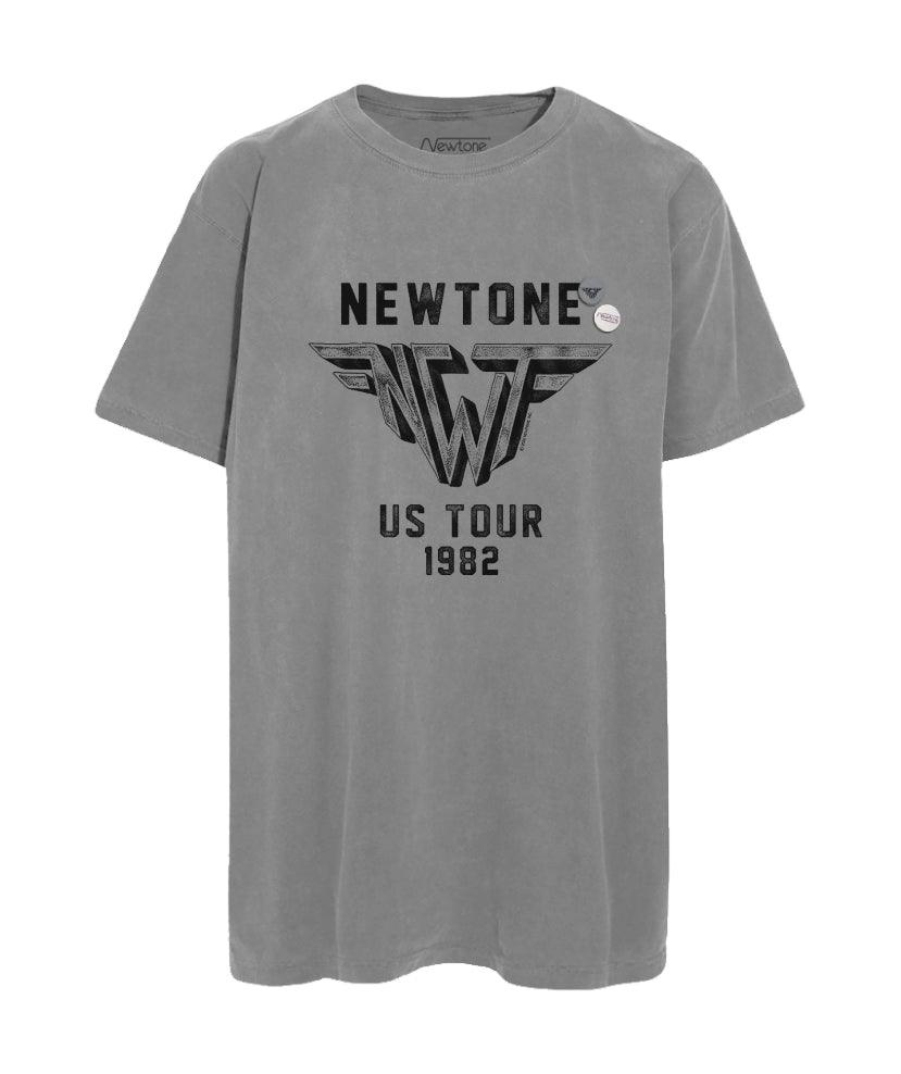 Grey trucker tee "WINGS" - Newtone