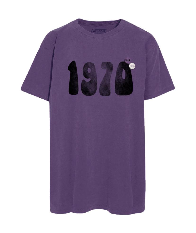 1970" grape trucker tee shirt - Newtone