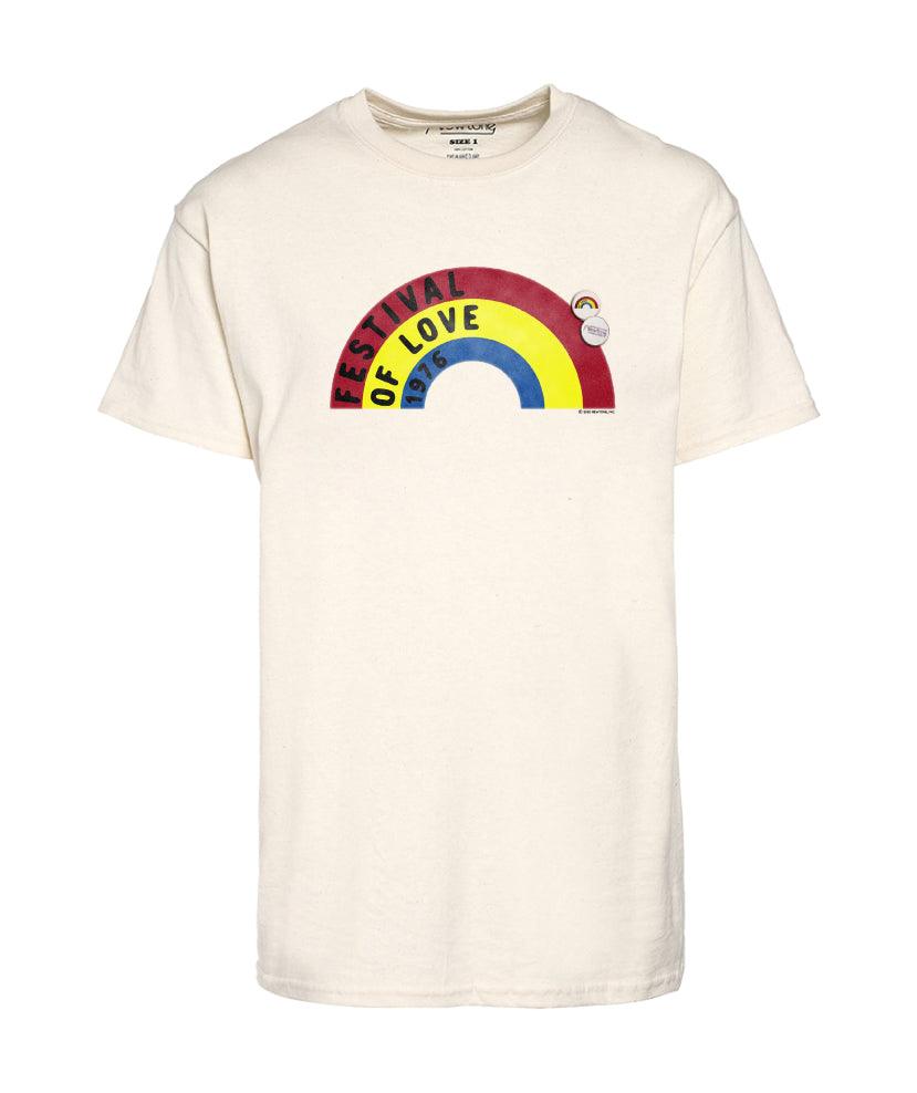 LOVE" natural trucker tee shirt - Newtone