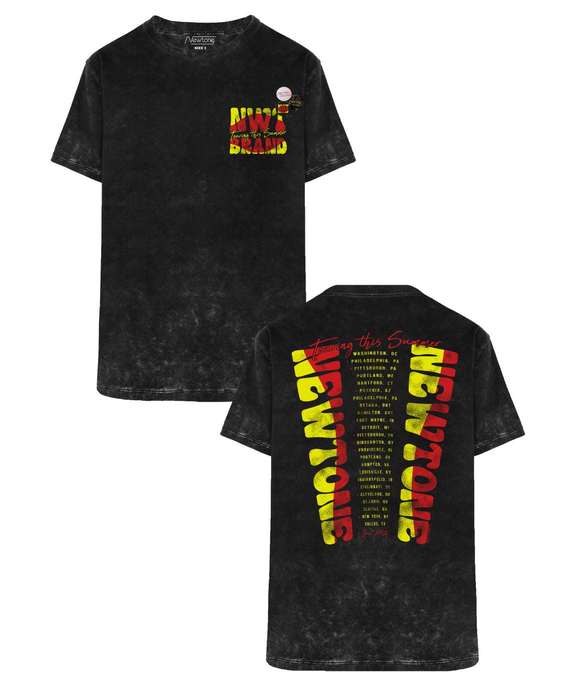 TOURING" napalm trucker tee shirt - Newtone