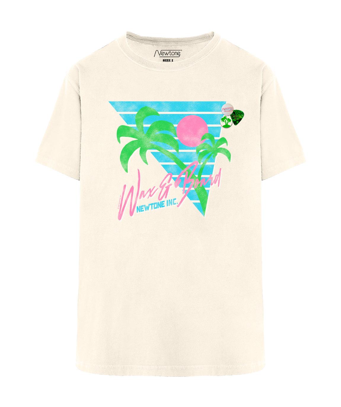 Natural trucker tee shirt "WAX" - Newtone